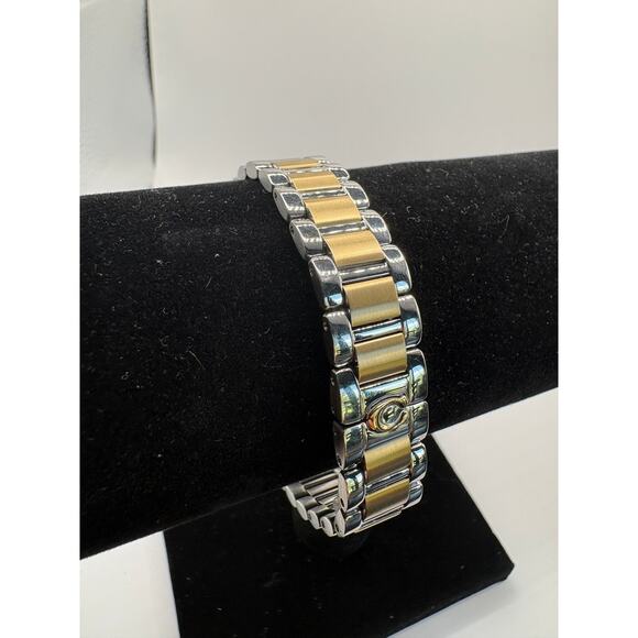 Coach Women Watch Silver Barrel Tank Crystal Side Bezel Two-Tone Bracelet Silver main image 6